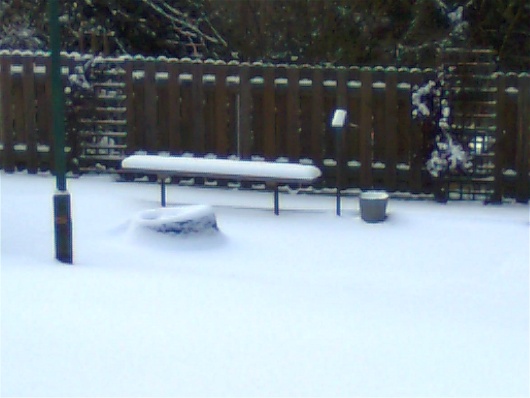 Schneelandschaft im Dezember 2009